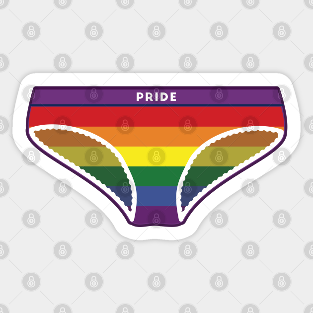 Pride Flag Panties Underwear Pride Sticker Teepublic 7806